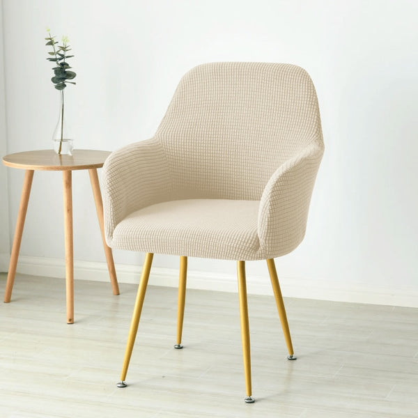 Housse de chaise avec accoudoirs velours  design scandinave série Variante