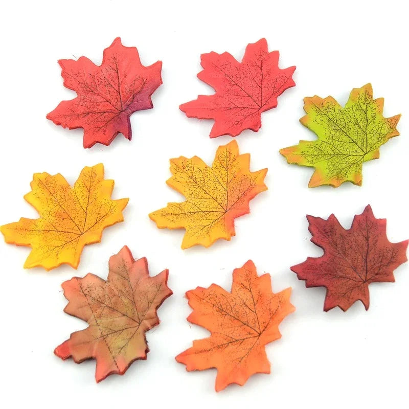 Lot De 3 Branches De Feuilles De Chêne Artificielles - Décorations Automne/Thanksgiving, Tiges De 77 Cm