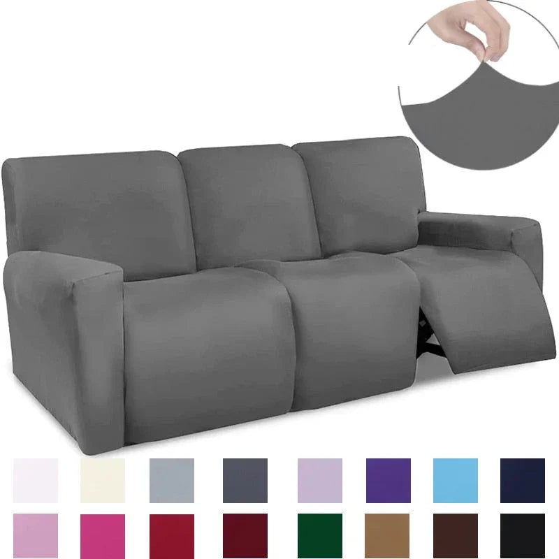 Housse De Fauteuil Relax Inclinable 4 Pièces – Extensible, Anti-Dérapante, Lavable, Protection Totale Pour Relax Électrique/Manuel