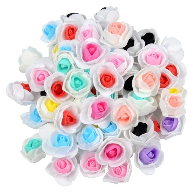 500 Mini Têtes De Roses Artificielles En Mousse - Pour Décorations DIY Mariage, Saint-Valentin, Anniversaire