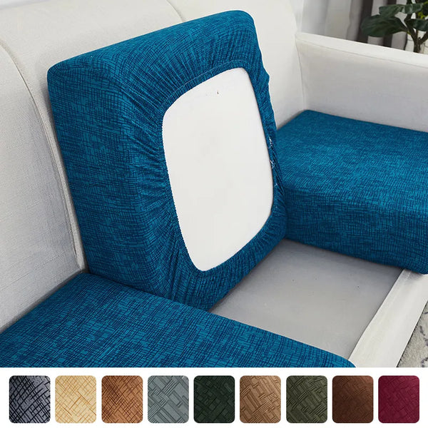 Housse de coussin d'assise de canapé extensible tissus Atmos