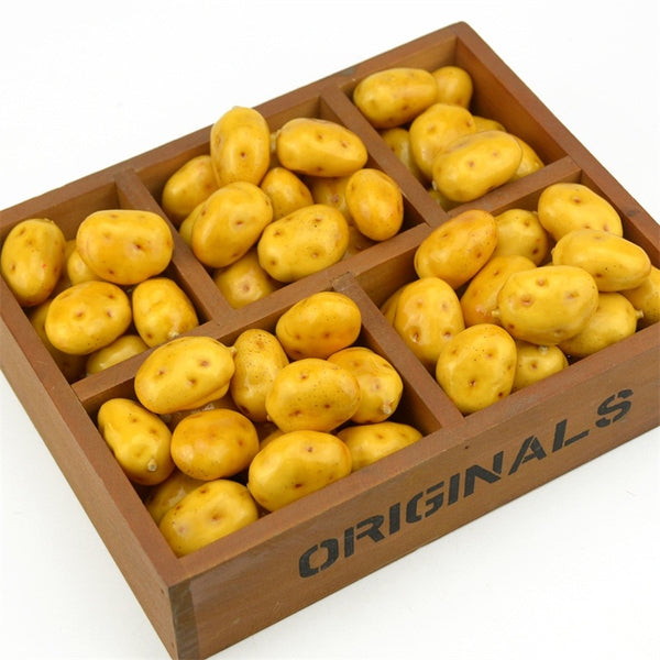 10pcs Mini pommes de terre patates artificielles décoratives mariage dinette