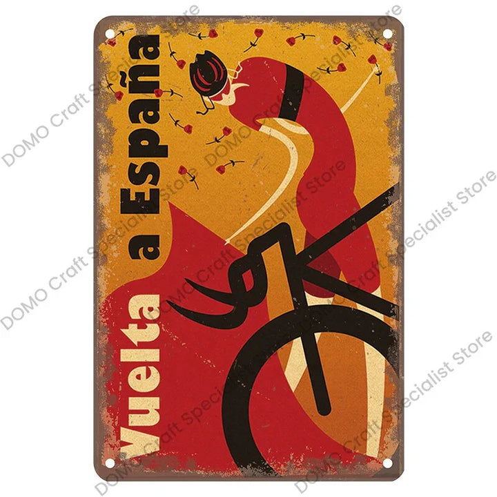 Plaque publicitaire métal vintage et rétro de décoration Cyclecar Cyclone Plaque publicitaire métal vintage et rétro de décoration Cyclecar Cyclone