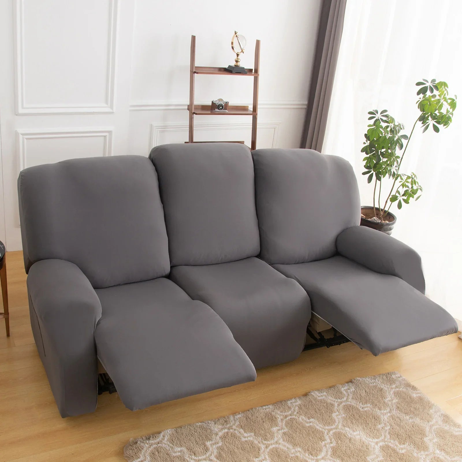 1 pcs Housse de canapé Stretch imperméable en Spandex Jacquard avec Mousse antidérapante (3 Places, Gris) | Leroy Merlin 1 pcs Housse de canapé Stretch imperméable en Spandex Jacquard avec Mousse antidérapante (3 Places, Gris) | Leroy Merlin
