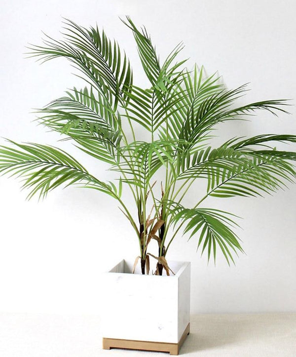 Plante artificielle feuilles de palmier décoratives 4 tailles