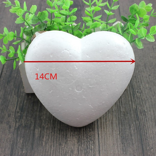 4 tailles polystyrène coeur décoratif en mousse DIY