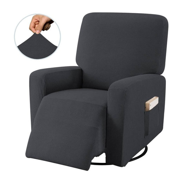 Housse de fauteuil relax inclinable velours 13 couleurs série Titane