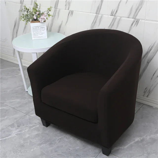 Housse De Fauteuil Cabriolet Chesterfield Extensible 2 Pièces - Couverture Antidérapante Violet Foncé Avec Housse Coussin, Protection Salon
