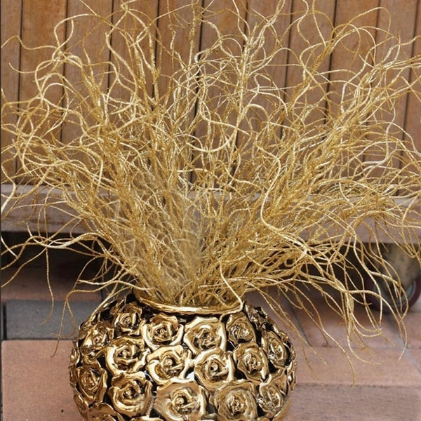 46CM longue plante herbes folles artificielle dorée argentée décorative 9 couleurs